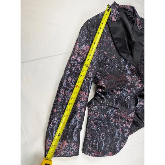 Jos. A. Bank Mens 40R Slim Fit Jacquard Floral Dinner Jacket Pink Pink Blue - Picture 12 of 12